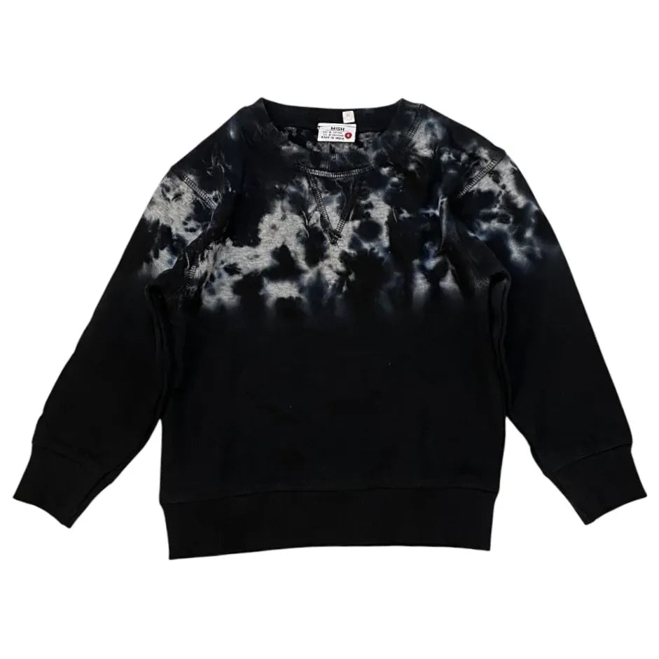 engineer tie dye crew blk