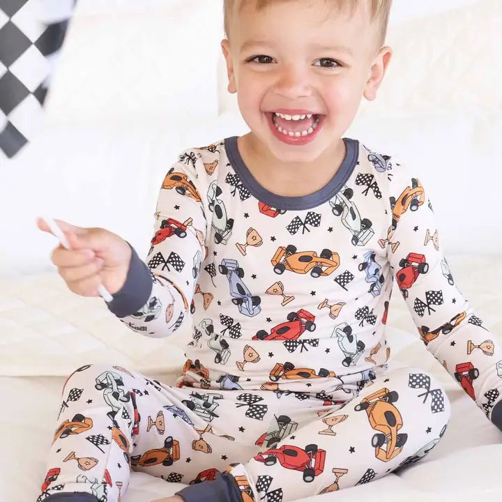 Pit Crew Two Piece Pajama Set
