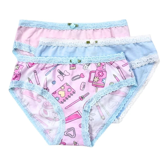 Esme Girls 3-Pk Panty School Girl