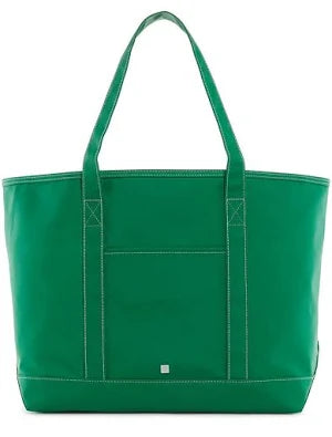 jumbo tote coated kelly green