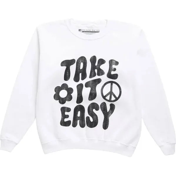 Take it Easy Crop Sweatshirt