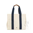 tall coated canvas tote natural