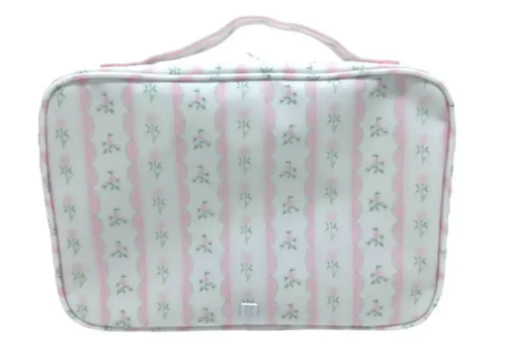 Bundle Up pink ribbon floral hanging bag