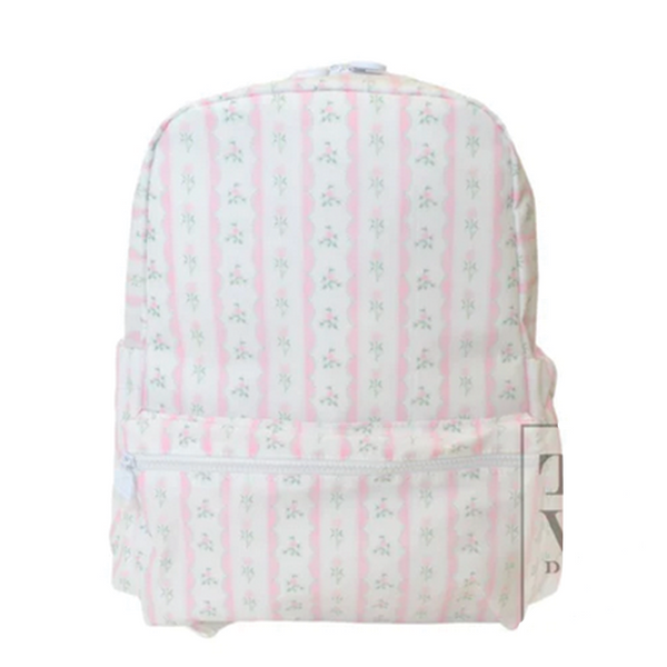 Pink ribbon floral backpacker