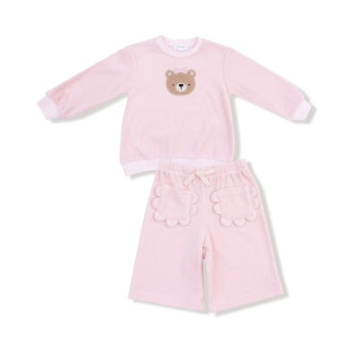 velour teddy bear set