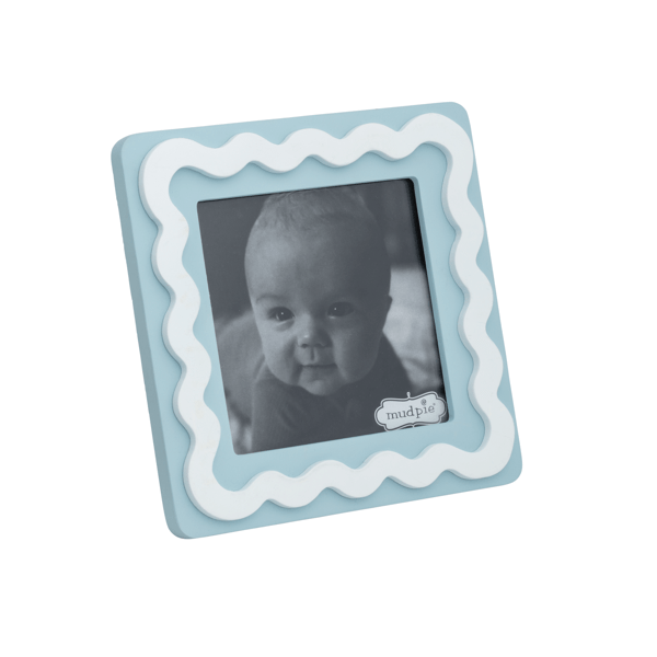 Rectangle Blue Wood Frame