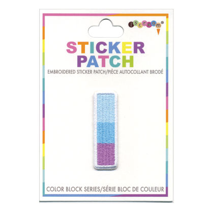 "I" Color Block Sticker Patch
