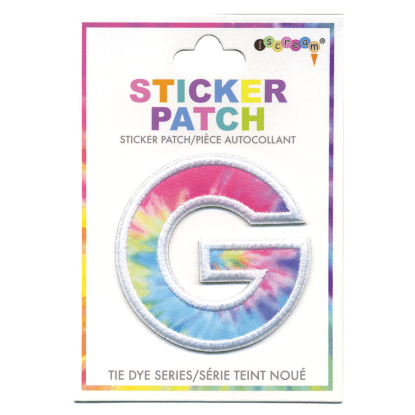 "G" Tie Dye Sticker Patch