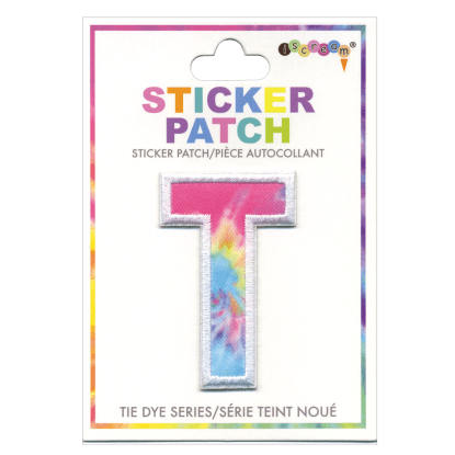 "T" Tie Dye Sticker Patch