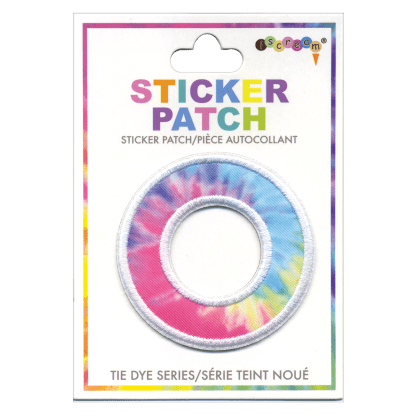 "O" Tie Dye Sticker Patch