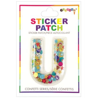 "U" Confetti Sticker Patch