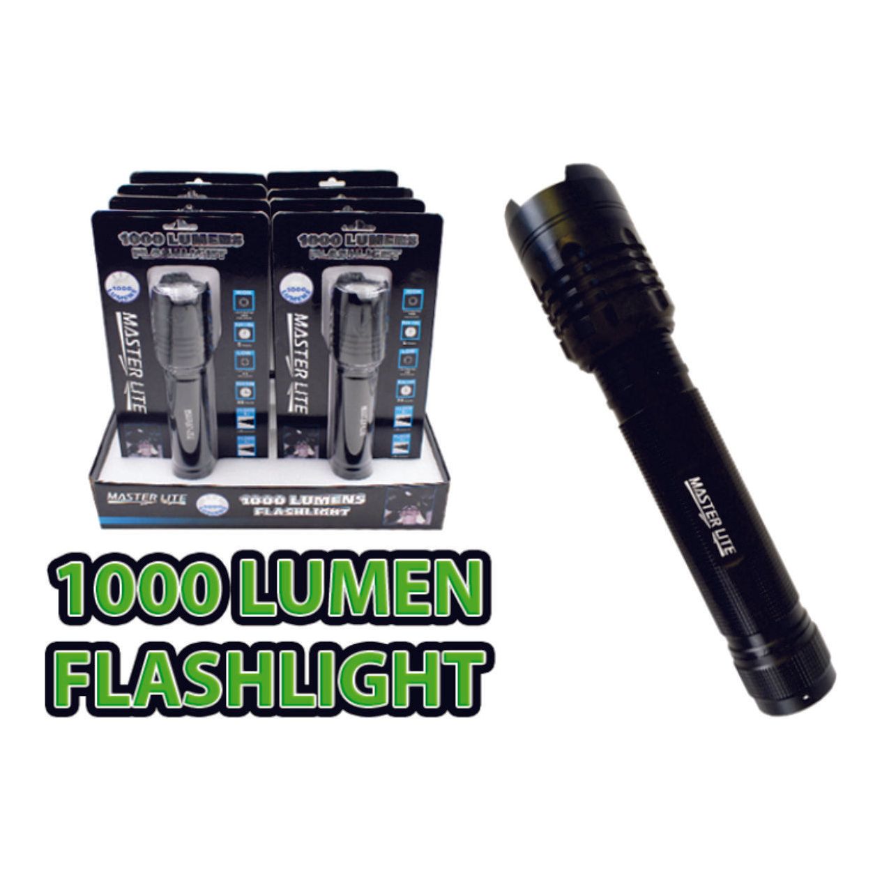 1000 Lumen Tactical LED Flashlight