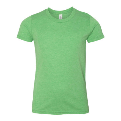 Green Tri-blend Bella + Canvas Youth Jersey