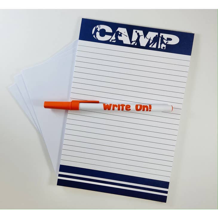 CAMP Sports Silhouette Notepad with Envelopes & Pen