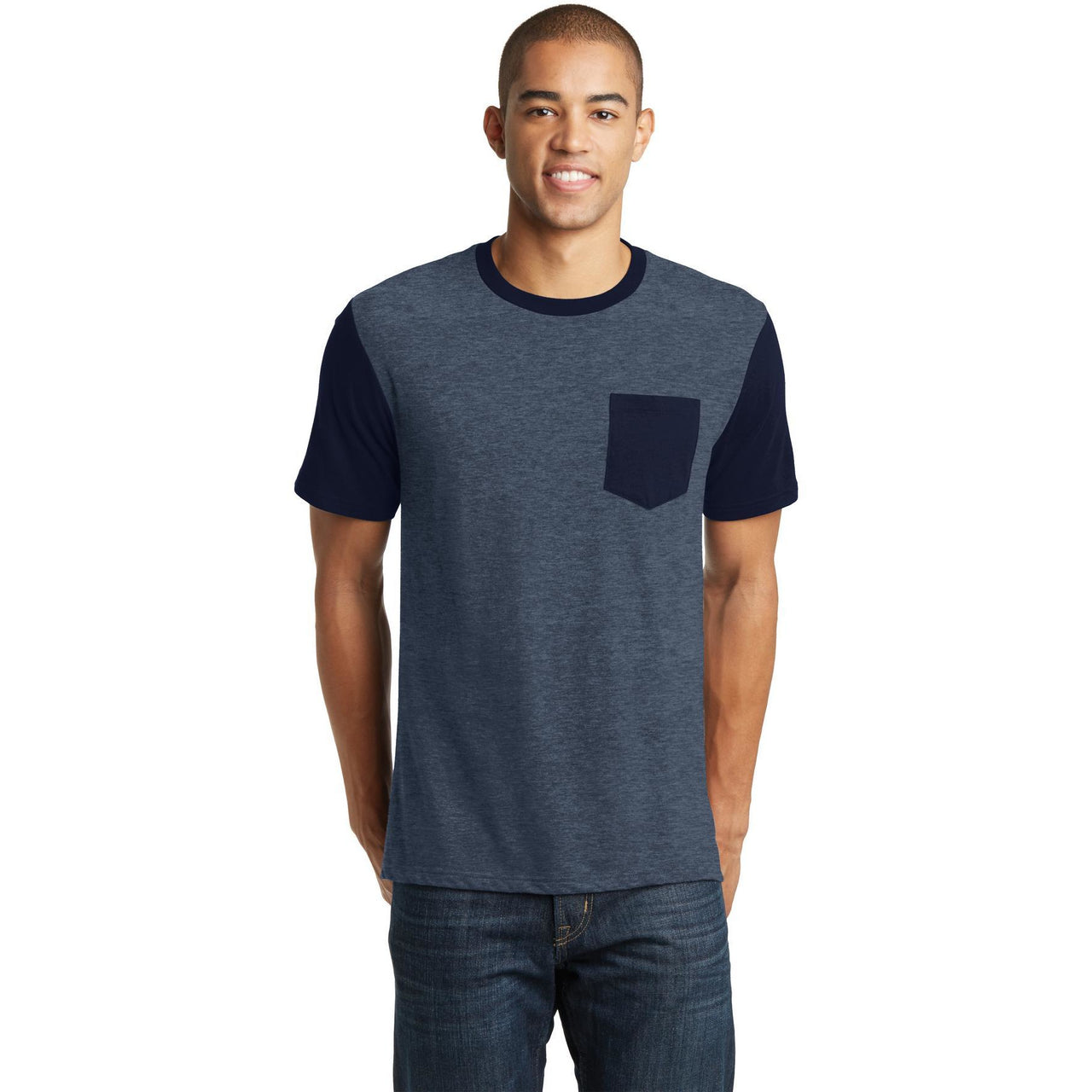 District- VIT w/ contrast sleeves and pocket