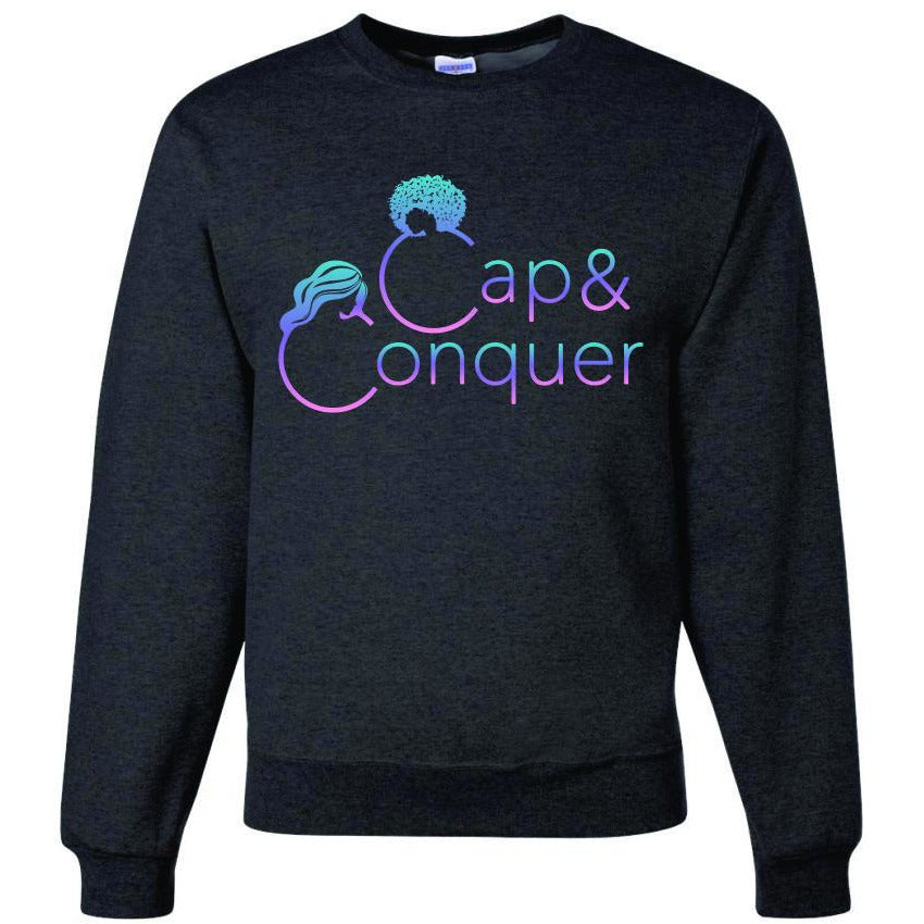 Cap & Conquer Dark Gray Crew Sweatshirt