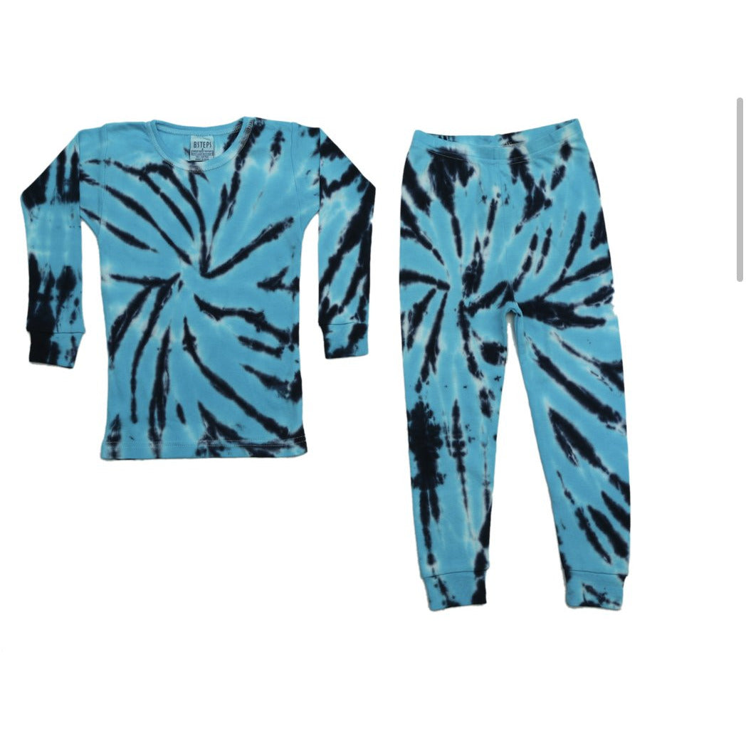 Blue 2 PC Tie Dye Pajamas