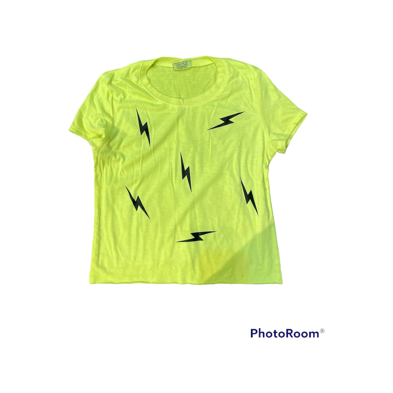 neon all over bolt t-shirt