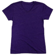 V-neck short sleeve T-shirt color purple