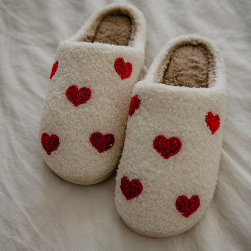 RED HEART SLIPPERS
