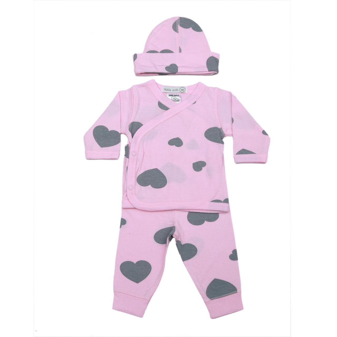 pink hearts 3pc